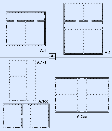 schema delle tipologie costruttive sappadine